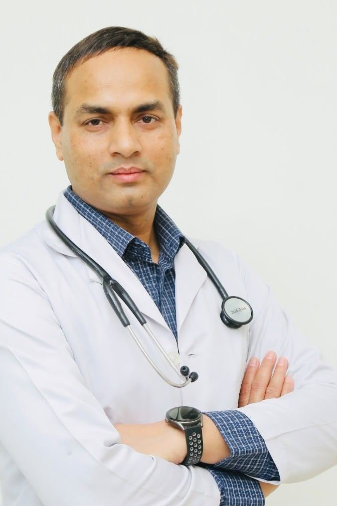 Close view of Dr. Maksudur Rahman performing surgery